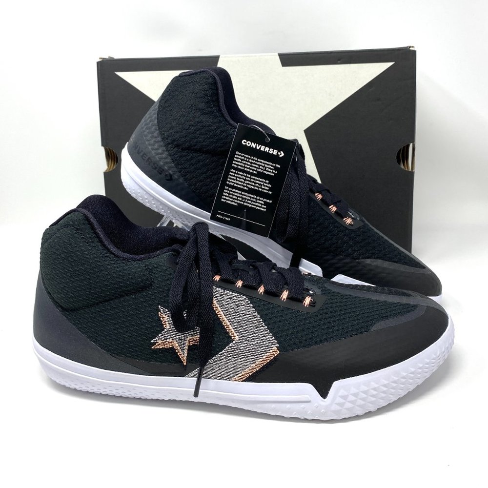 Converse AS BB Evo Mid Mesh Black Hi Vis Sneaker M - Picture 10 of 10